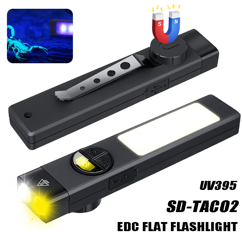 Outdoor Adventure Trips - Linterna multifuncional COB + LED con