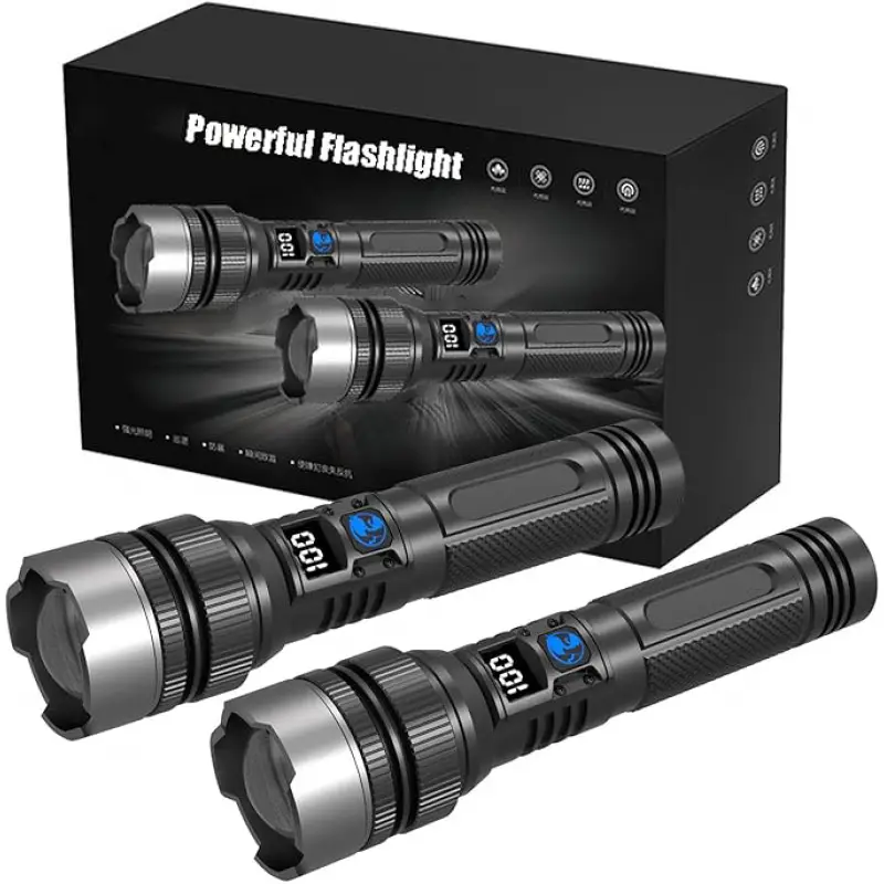 Outdoor Adventure Trips - Linterna recargable ultrabrillante, antorcha compacta y