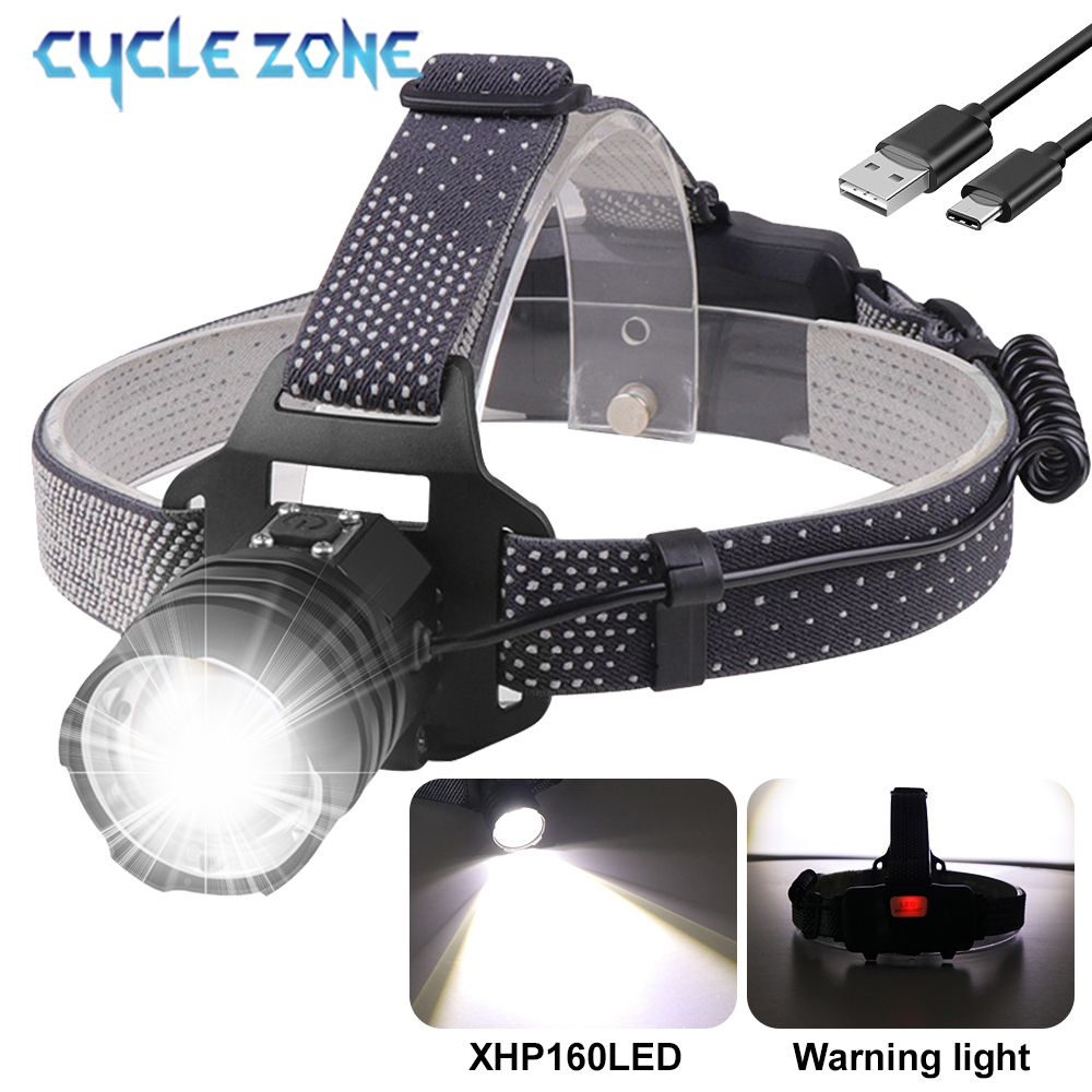 Outdoor Adventure Zone - Faro LED potente XHP160, linterna frontal