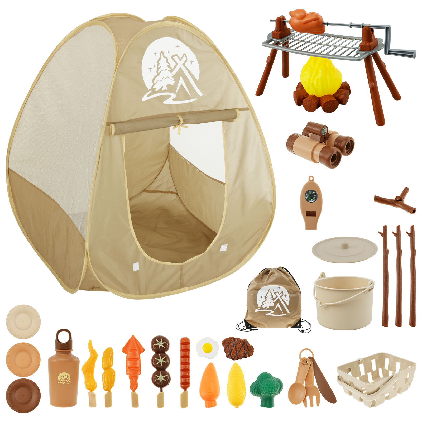 Outdoor Adventure Kit For Kids - Juego de juguetes para acampar para