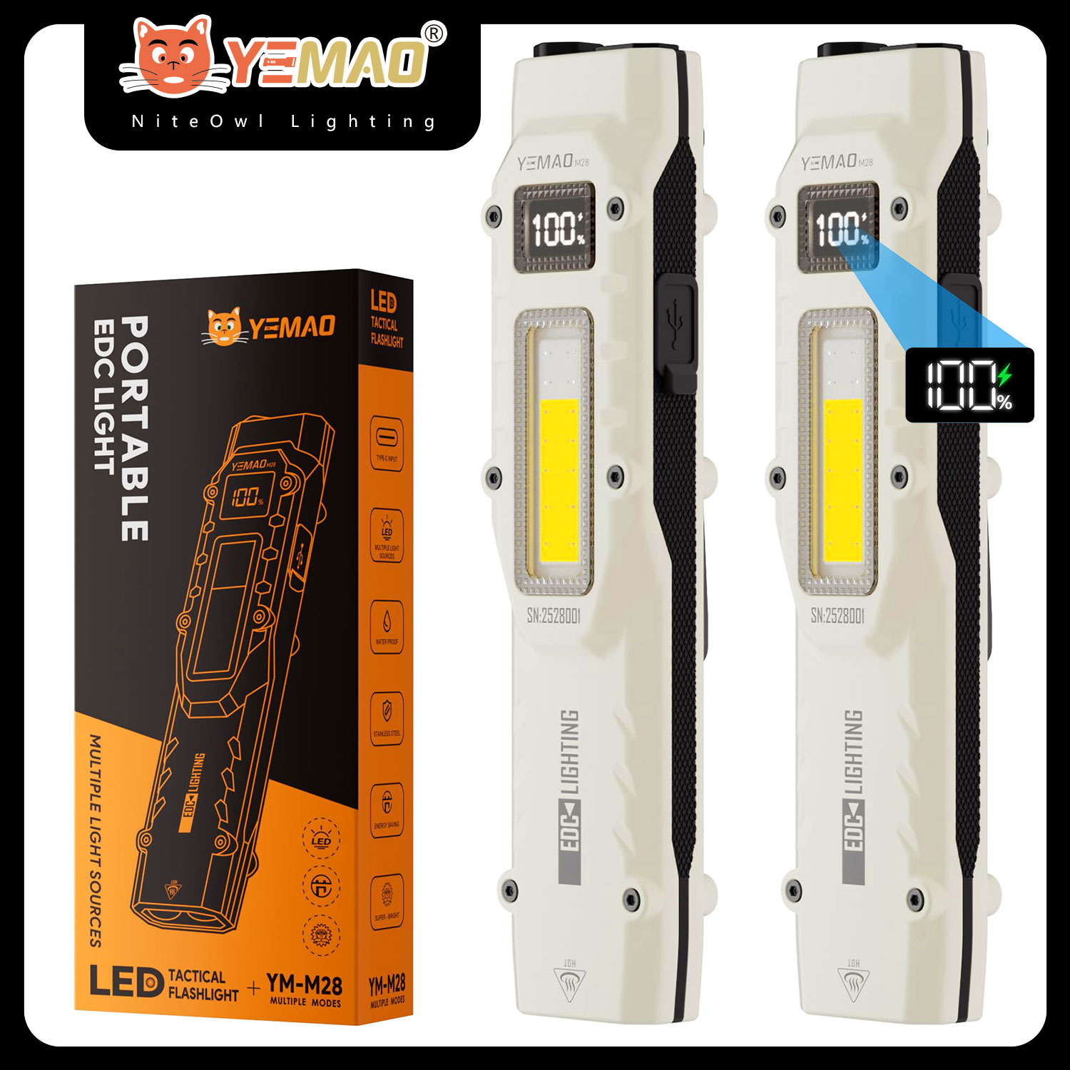 Linterna EDC superbrillante YE - Outdoor Adventure Trips reseña y precio